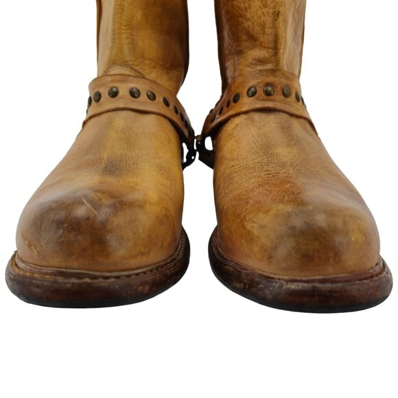 Bed Stu Cobbler Series Exeter Women's 10 Distressed Leather Harness Ankle Boots - Picture 8 of 14